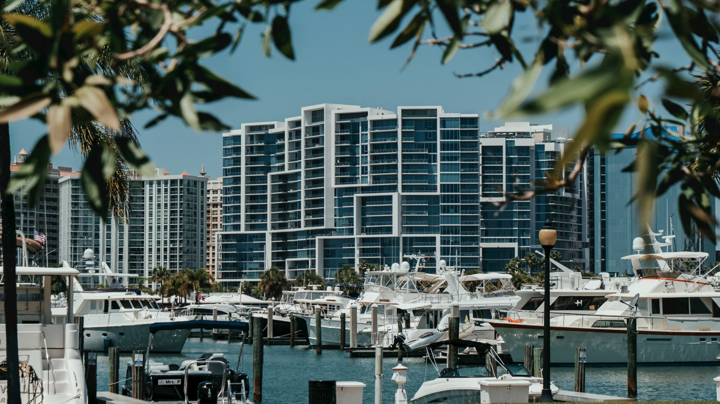 Marina and waterfront in Palm Beach County